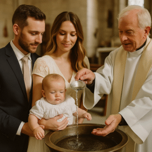 Cérémonie de baptême d’un bébé avec les parents – Vidéaste baptême Marseille | MASSALI Films